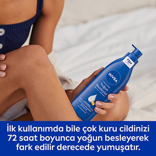 Nivea Body Moisturizer - 72 Hour Hydration for Dry Skin, Rich in E Vitamin and Almond Oil - Glamourous Grace