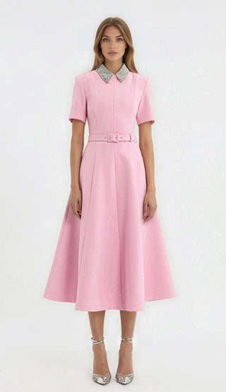 Xena S/S Midi – Pink - Glamourous Grace