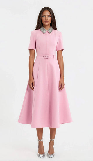 Xena S/S Midi – Pink - Glamourous Grace