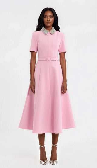 Xena S/S Midi – Pink - Glamourous Grace
