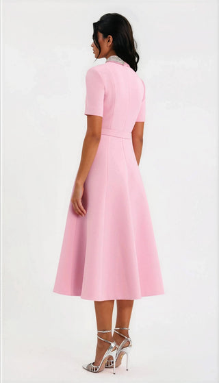 Xena S/S Midi – Pink - Glamourous Grace