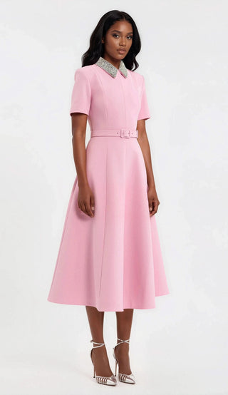 Xena S/S Midi – Pink - Glamourous Grace