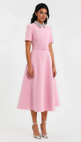 Xena S/S Midi – Pink - Glamourous Grace