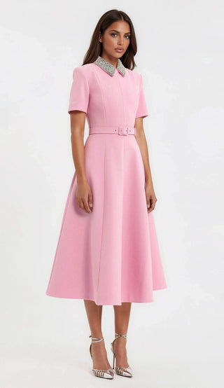 Xena S/S Midi – Pink - Glamourous Grace