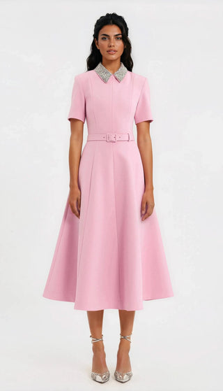 Xena S/S Midi – Pink - Glamourous Grace