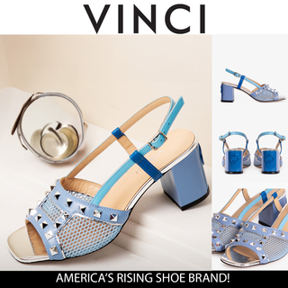 The Linea Blue Leather Women Slingback Sandal - Glamourous Grace