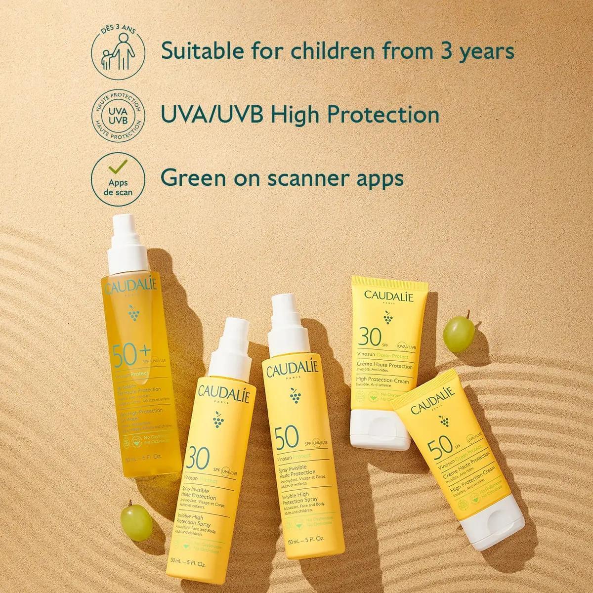 Caudalie Vinosun High Protection Cream - SPF 30 | 50 ml - Glamourous Grace