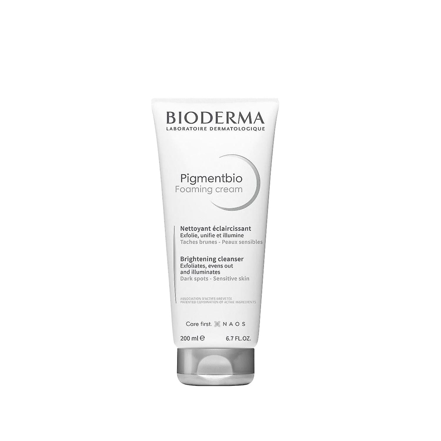 Bioderma Pigmentbio Foaming Cream Cleanser - Gentle Hyperpigmentation Treatment & Anti-Spot Skincare, Dermatologically Tested, 200ml - Glamourous Grace