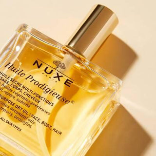 Nuxe Huile Prodigieuse Multi-purpose Dry Care Oil for Skin and Hair - Natural Skincare & Haircare - Glamourous Grace