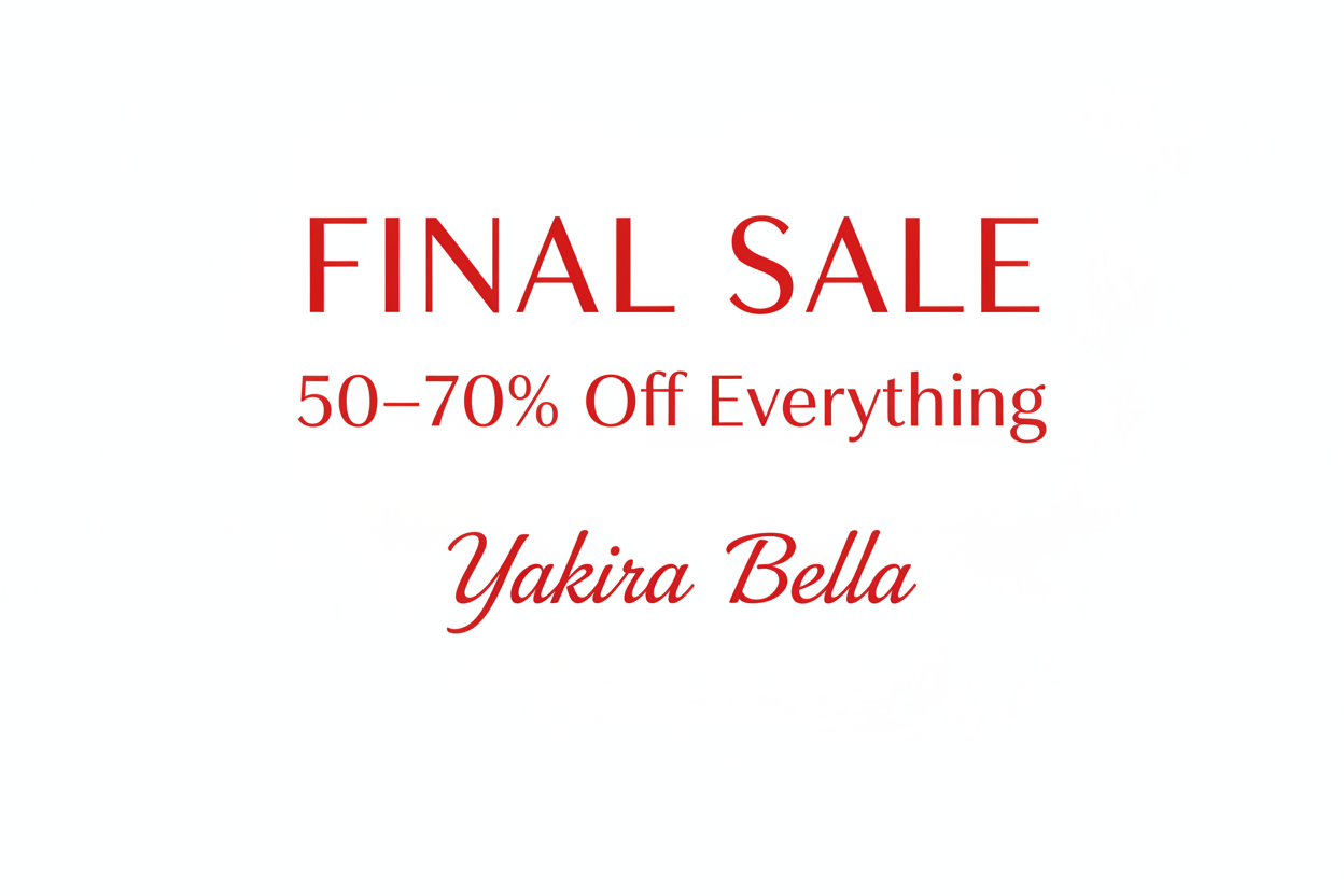 Yakira Bella Final Sale Banner - Red & White