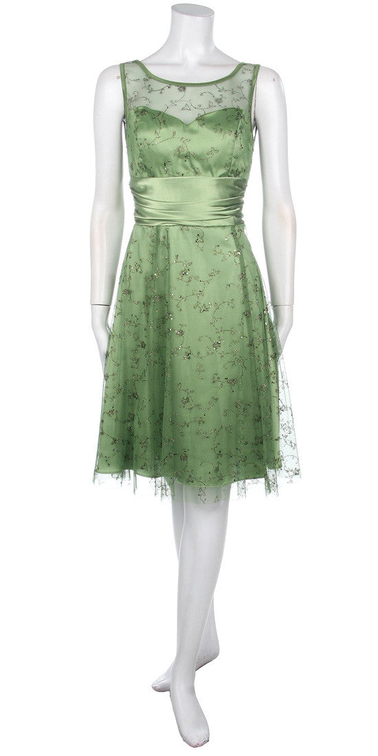 CLEARANCE - Juliet 2157 Knee Length A-Line Semi-Formal Dress - Glamourous Grace