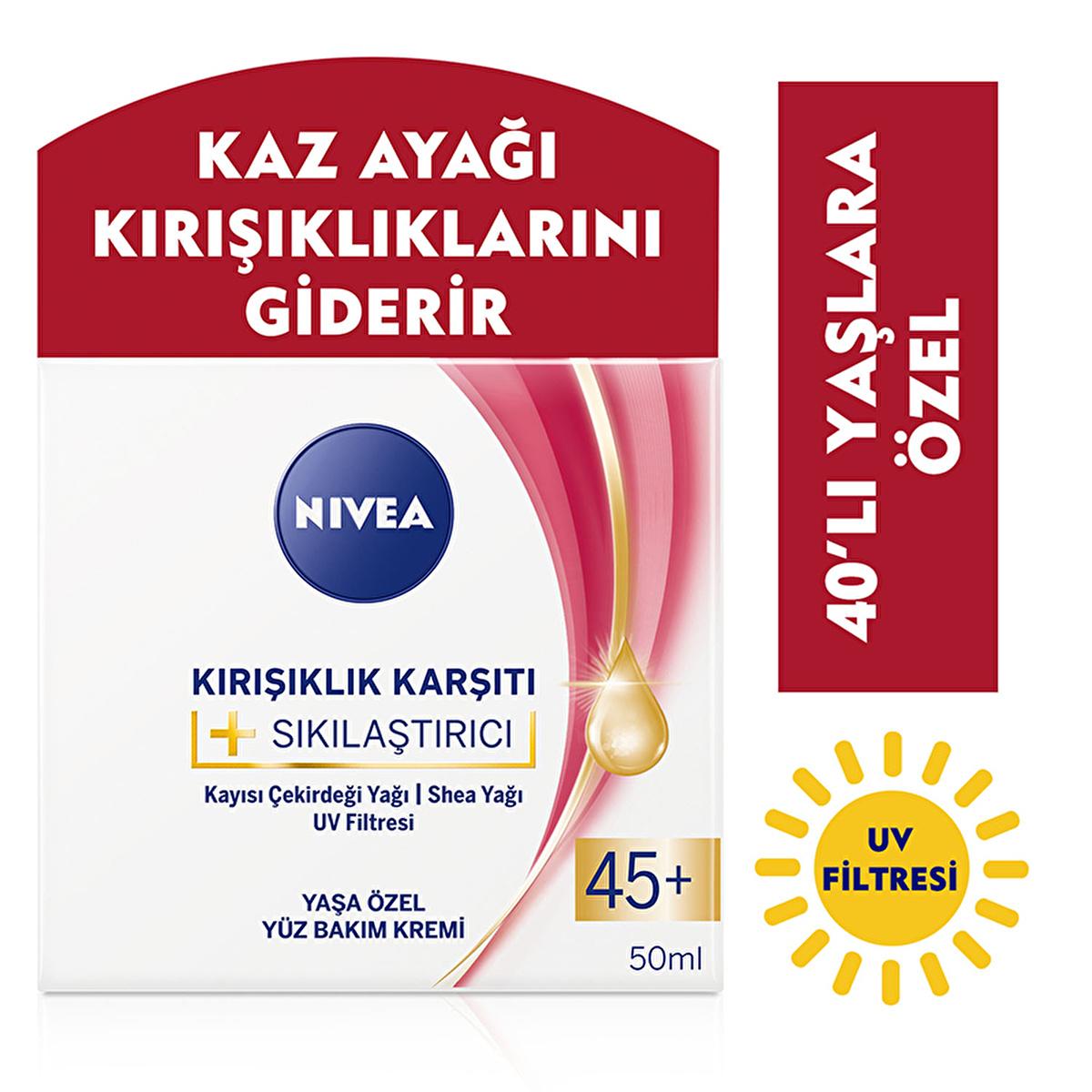 Nivea Anti-Wrinkle Face Cream for Mature Skin - Firming, UV Protection, 1.69 fl oz - Glamourous Grace