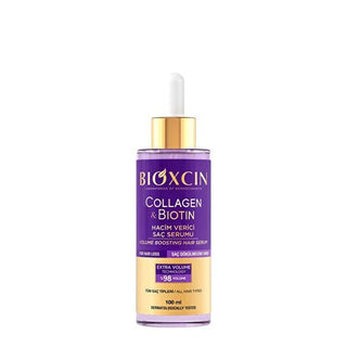 Bioxcin Collagen & Biotin Hair Serum: Volumizing, Thickening, and Anti-Hair Loss for Fine Hair - Strengthens & Promotes Growth - Glamourous Grace