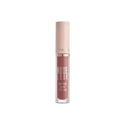 Golden Rose Nude Look Natural Shine Lip Gloss - Peachy Nude Shade for Natural Lip Color & Moisturizing - Glamourous Grace