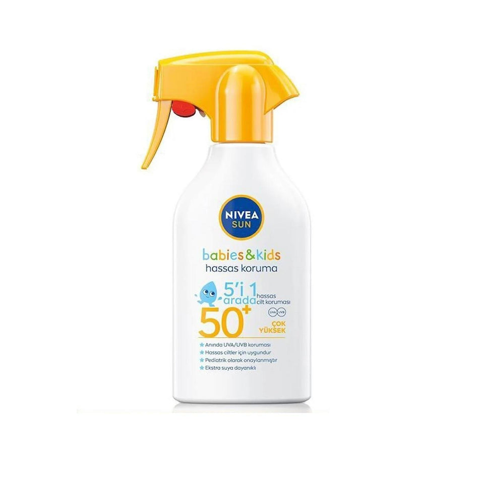 Nivea Baby & Kids Sunscreen Spray - SPF 50+ Water-Resistant Protection for Sensitive Skin