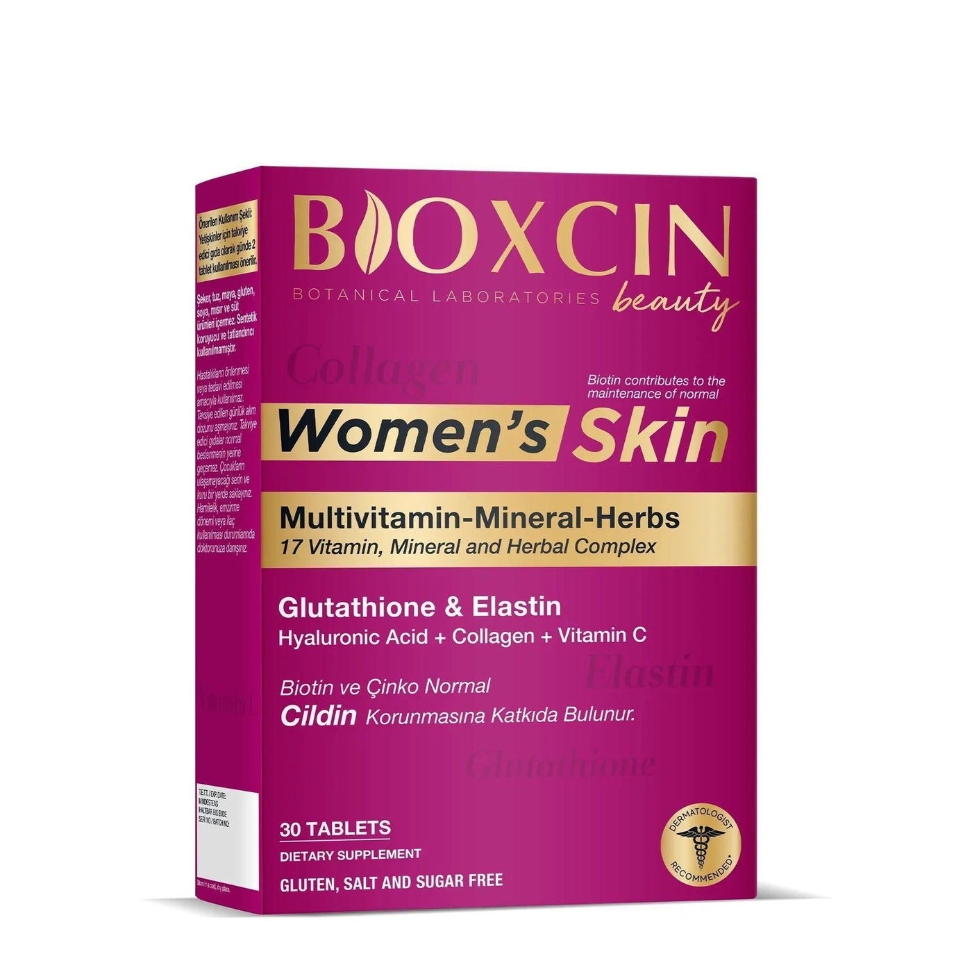 Bioxcin Beauty Women's: Advanced Skin, Hair & Nails Formula - Collagen, Hyaluronic Acid, & Biotin - Skin Care Dietary Supplement - Glamourous Grace