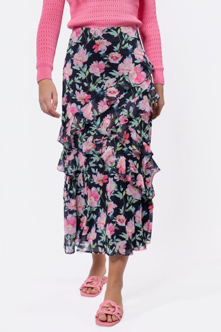 Zella Skirt (Black Ground)