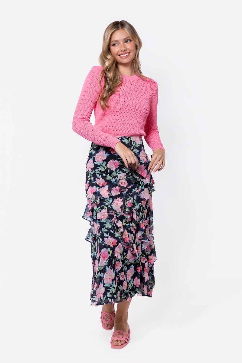 Zella Skirt (Black Ground) - Glamourous Grace