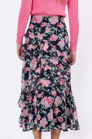 Zella Skirt (Black Ground)