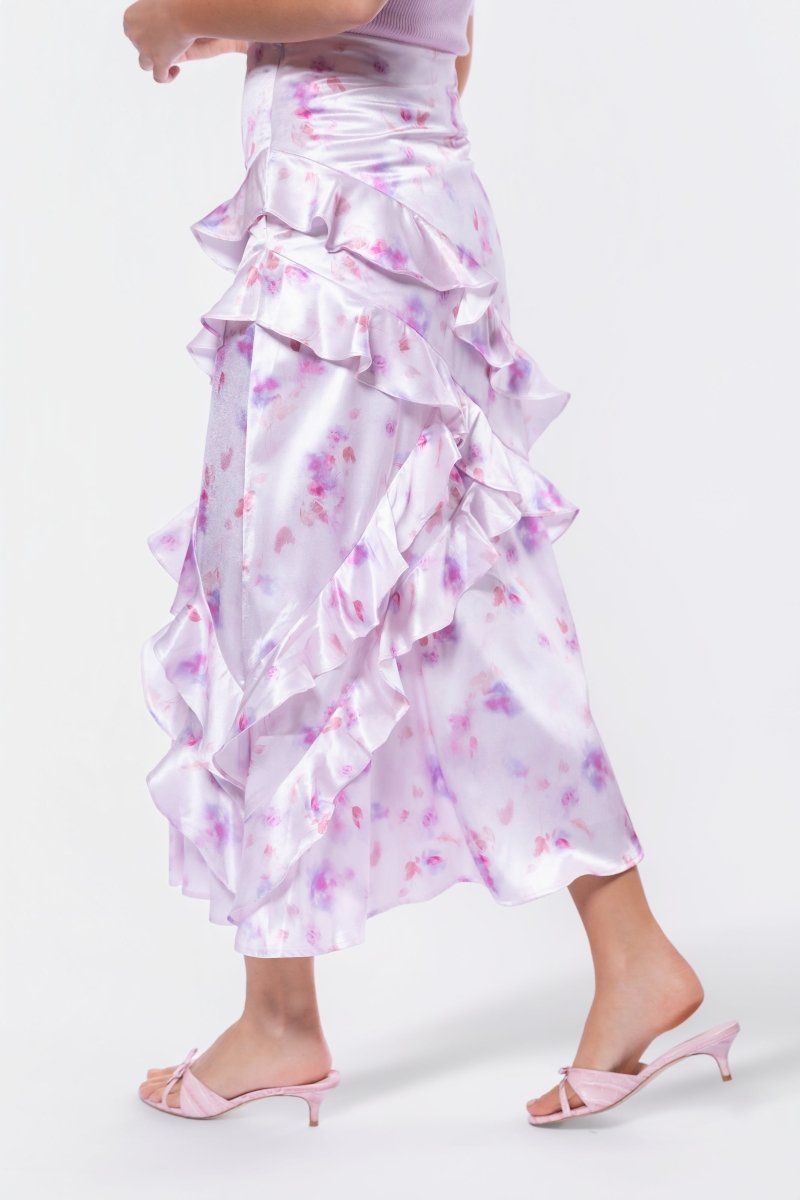 Zella Skirt (Pink Flower) - Glamourous Grace