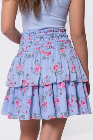 Zena Skirt 20" (Blue Ground)