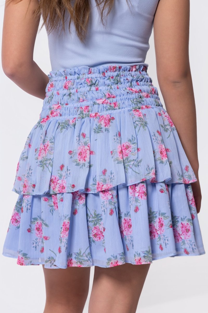 Zena Skirt 20" (Blue Ground) - Glamourous Grace