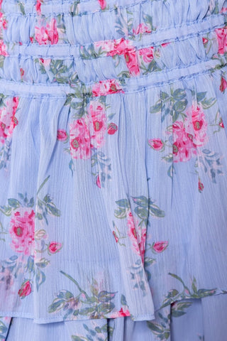 Zena Skirt 20" (Blue Ground)