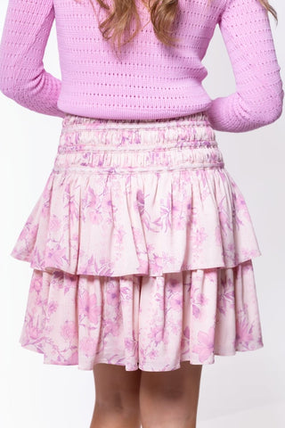 Zena Skirt 20" (Light Pink Flower)