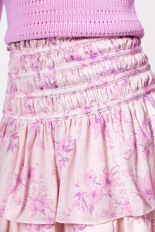 Zena Skirt 20" (Light Pink Flower)