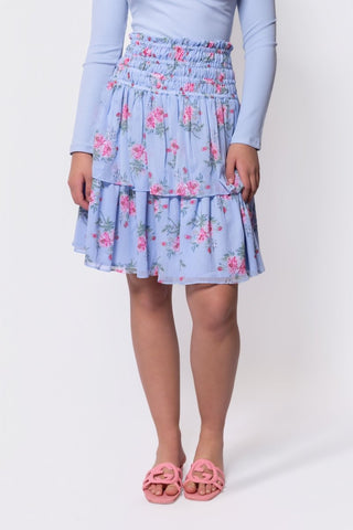 Zena Skirt 23" (Blue Ground)