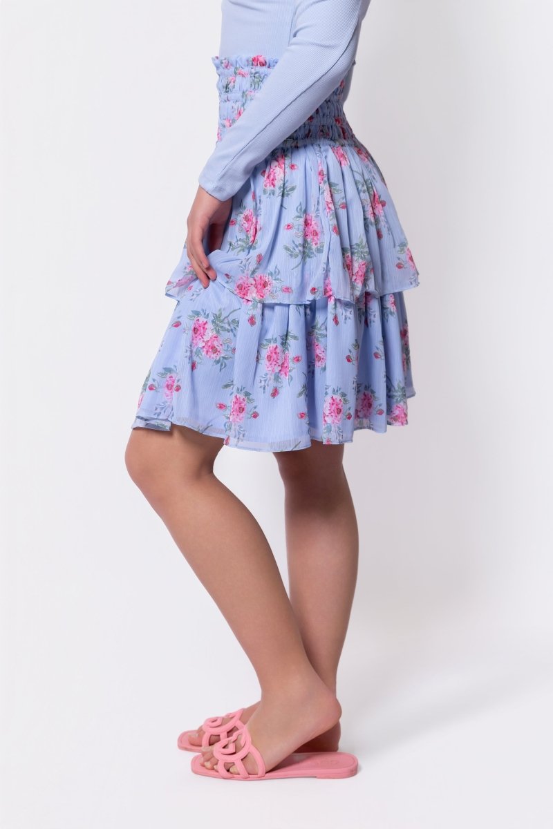 Zena Skirt 23" (Blue Ground) - Glamourous Grace
