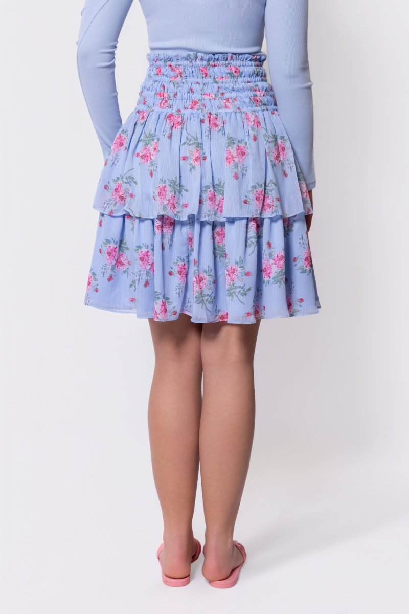 Zena Skirt 23" (Blue Ground) - Glamourous Grace