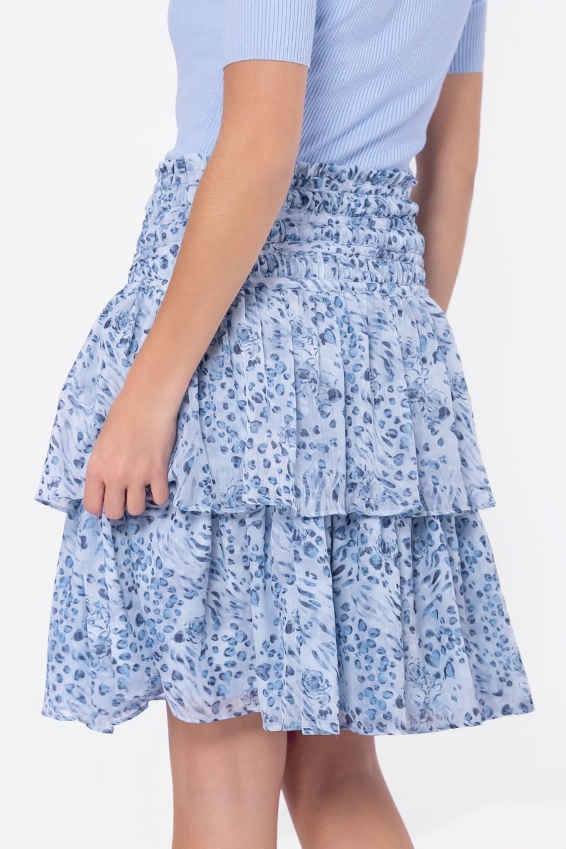 Zena Skirt 23" (Blue/Black) - Glamourous Grace