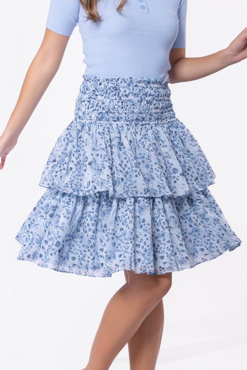 Zena Skirt 23" (Blue/Black) - Glamourous Grace