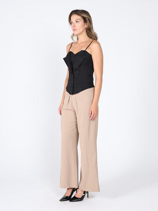 Zip up corset top with straps