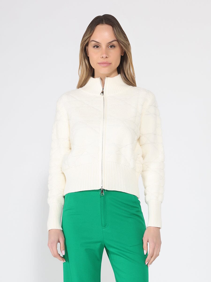 Zip up long sleeve textured jacket - Glamourous Grace