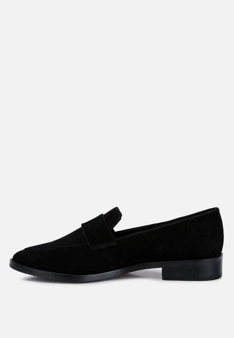 Zofia Suede Penny Loafers - Glamourous Grace