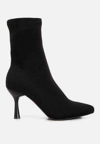 Zudio Solid Mid Heel Sock Boots - Glamourous Grace