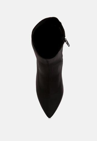 Zudio Solid Mid Heel Sock Boots - Glamourous Grace