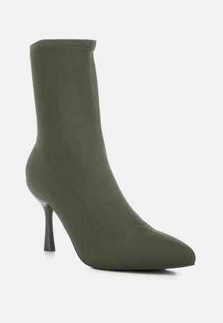 Zudio Solid Mid Heel Sock Boots - Glamourous Grace