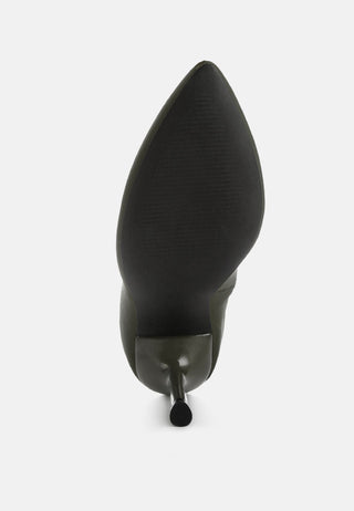 Zudio Solid Mid Heel Sock Boots - Glamourous Grace